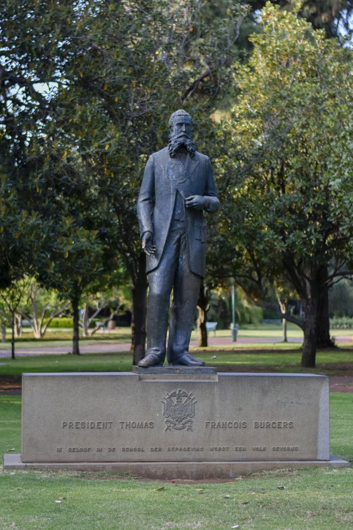 President Thomas Francois Burgers statue in Burgers Park, Pretoria
