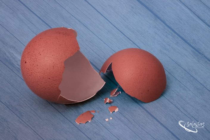 Broken egg shell implying the break free of bondage